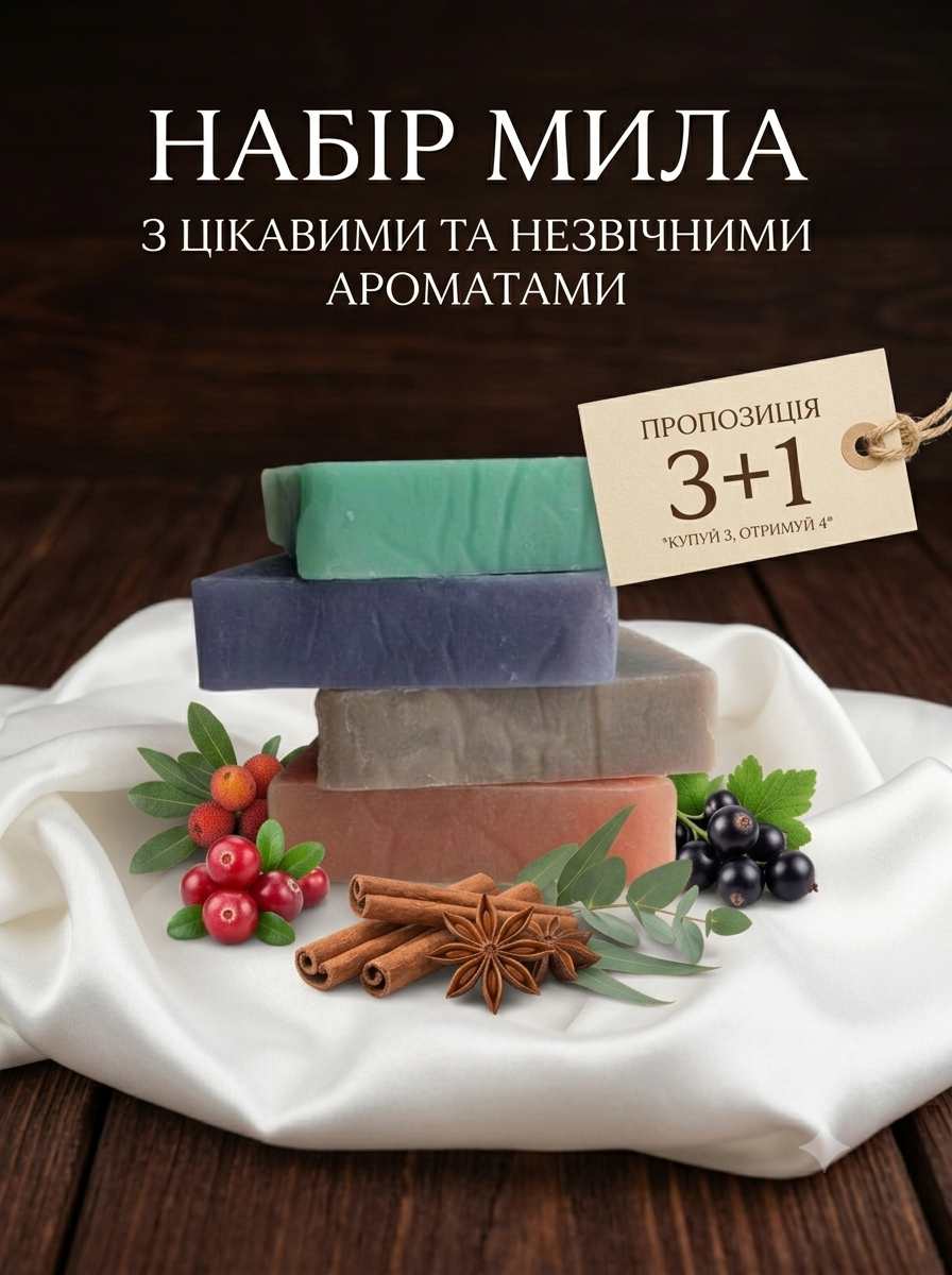 Набір ароматного мила (4 шт) - Зображення 2